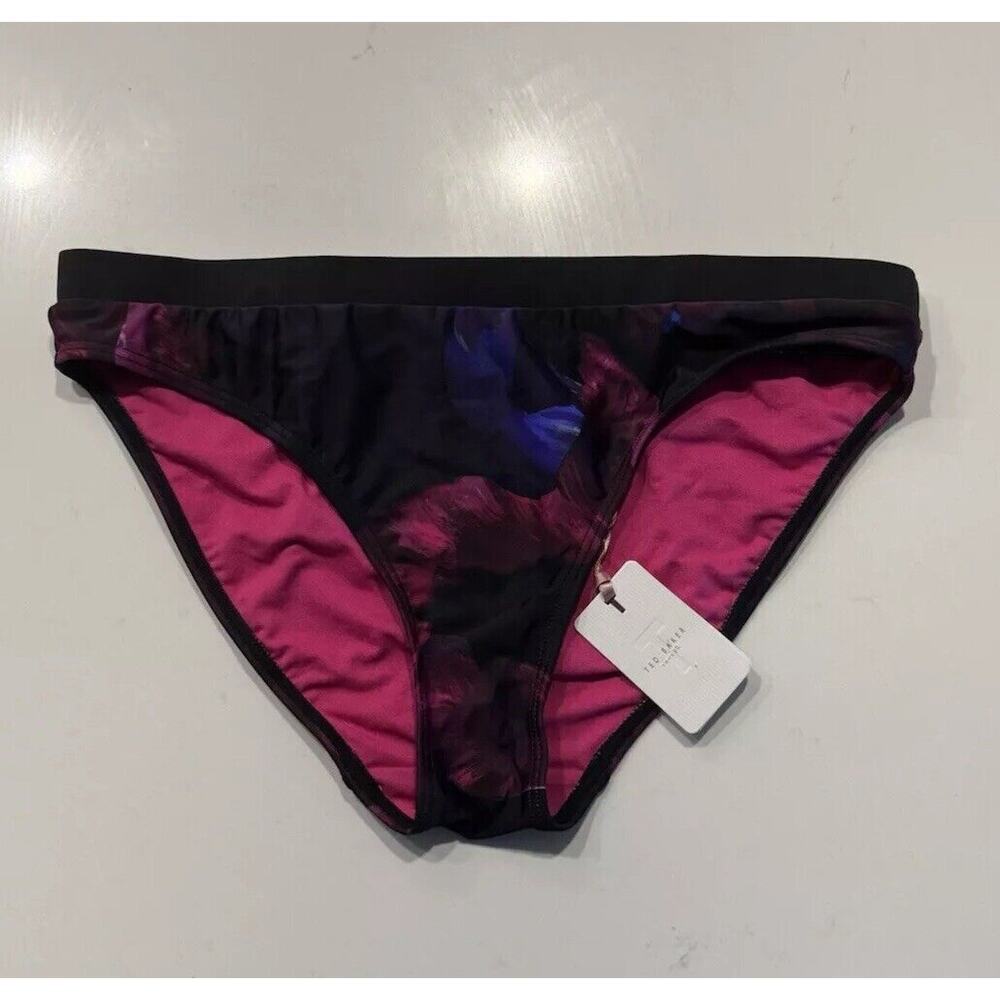 Ted Baker Size 4 Imajo Impressionist Multi Color Bikini Bottom Modern Resort‎